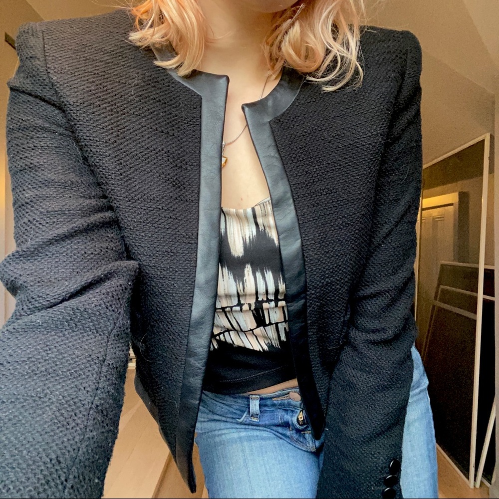 Black Knit Blazer